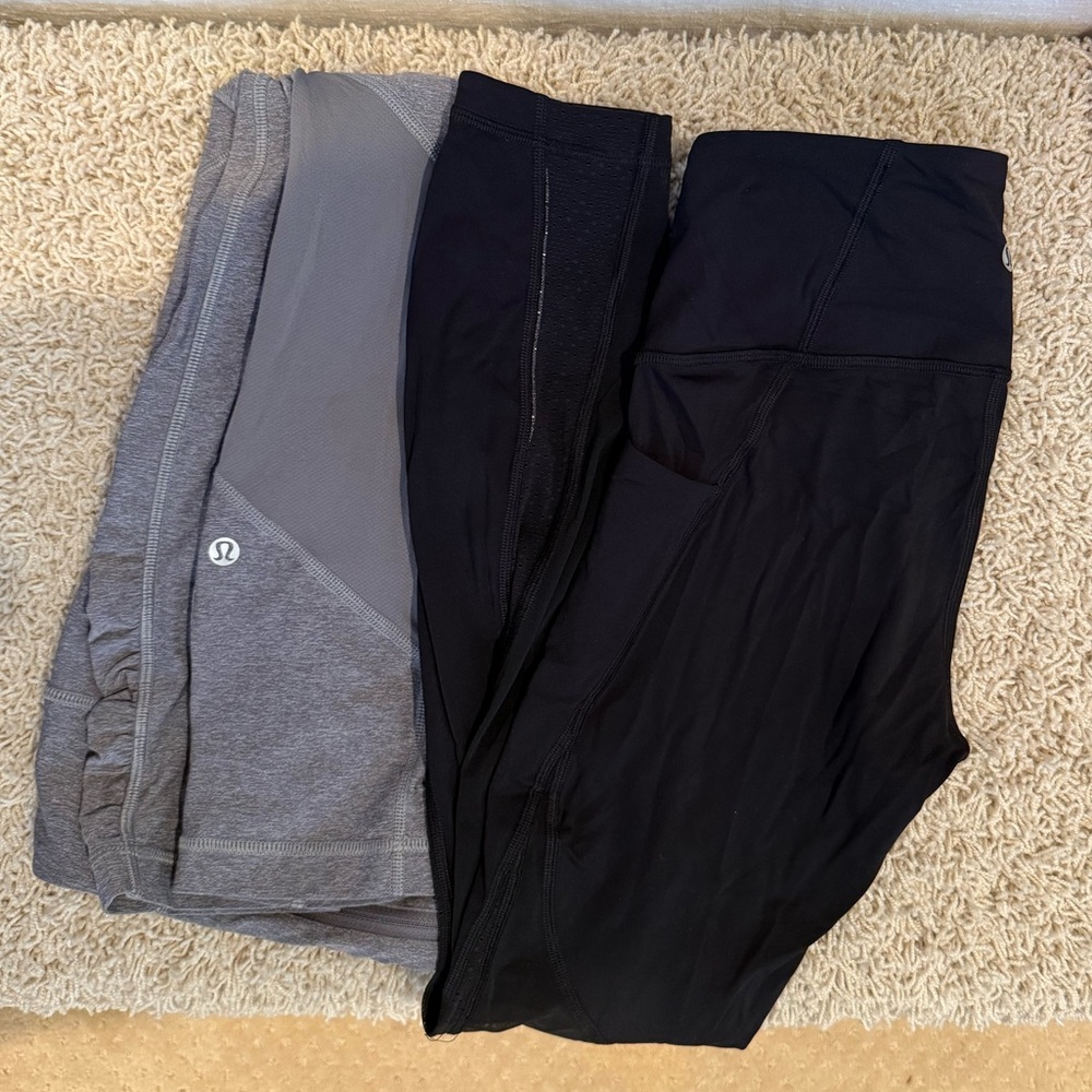 Set of Cropped Lululemon Leggings